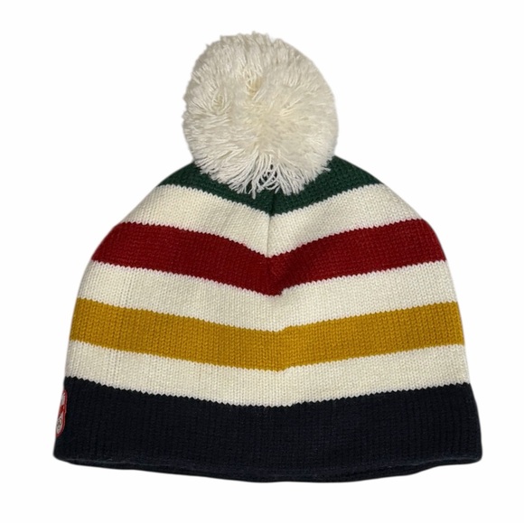 NWT HBC Stripes Knit Toque With Pom Pom - Picture 7 of 12